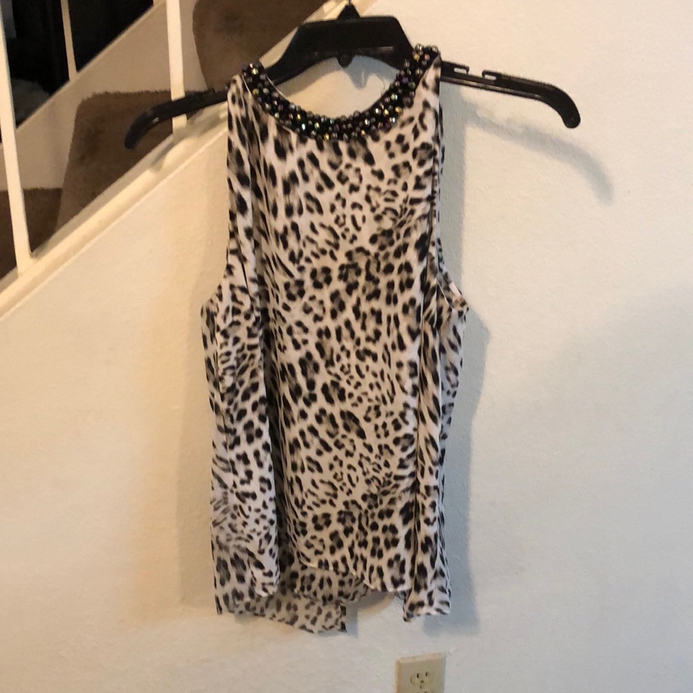 Jennifer Lopez, Sheer Animal Print Blouse